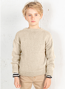 Round collar sweater