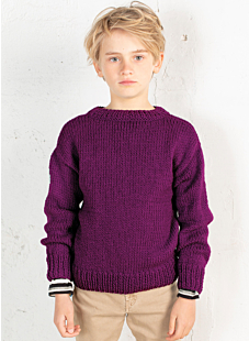 Round collar sweater