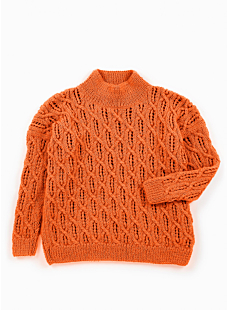 Lacy cables sweater