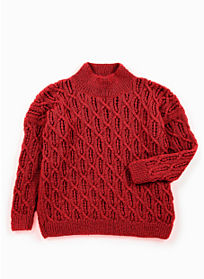 Lacy cables sweater