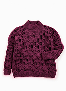 Lacy cables sweater