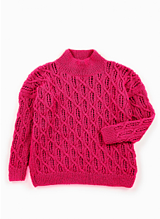 Lacy cables sweater
