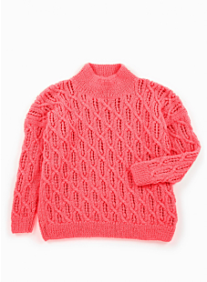 Lacy cables sweater
