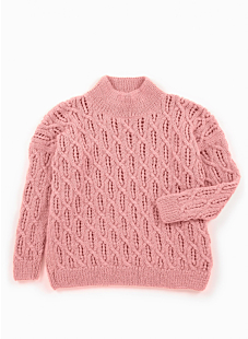 Lacy cables sweater