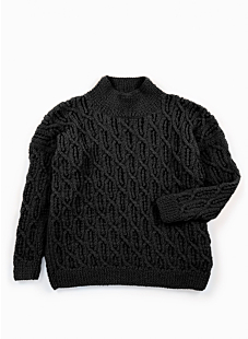 Lacy cables sweater