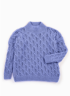 Lacy cables sweater