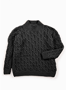 Lacy cables sweater