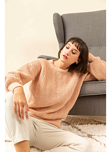 Openwork sweater