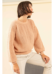Openwork sweater