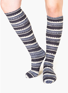 1/1 ribbed socks