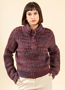 trucker neck sweater