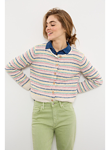 Striped cardigan