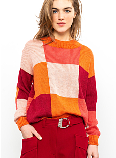 Colour block sweater