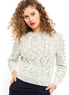 Bobble & cable sweater