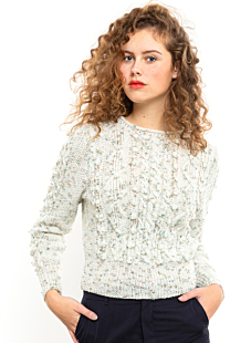 Bobble & cable sweater