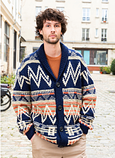 Intarsia jacket