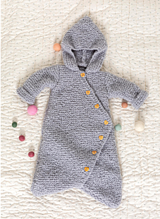 Garter St sleep suit