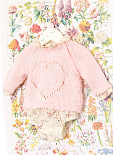 Lace heart wrap over