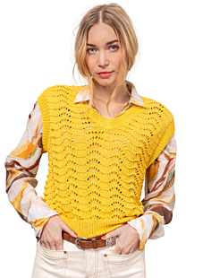 V neck lace top