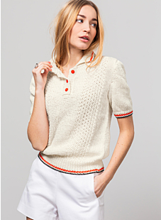 Pattern stitch polo