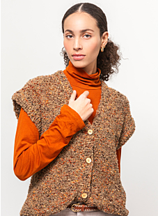 Bouclé waistcoat