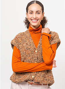 Bouclé waistcoat