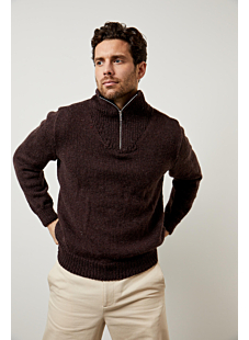 Zip neck sweater