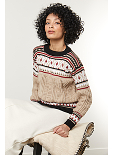 Fairisle & cable sweater