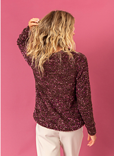 Bouclé V-neck cardigan