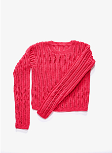 Openwork sweater