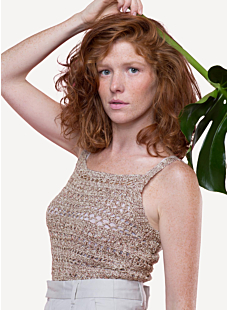 Lacy top with wide straps