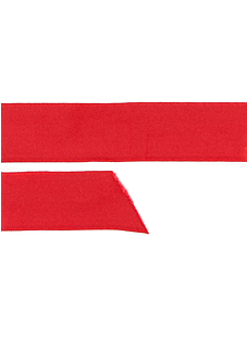 Red satin ribbon, 25 mm x 5 m