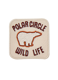 Polar bear badge 65 x 65 mm