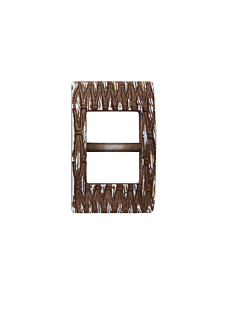 Patina nylon belt buckle Ø 65 x 25 mm