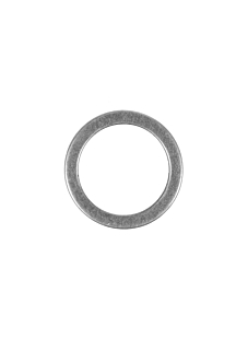 50 mm silver buckle