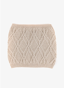 Diamond pattern cable snood