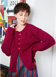 Short bouclé cardigan