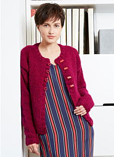 Short bouclé cardigan