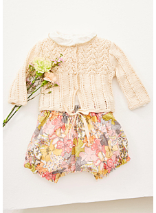 Openwork cardigan