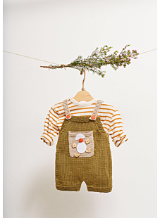 Dungaree shorts