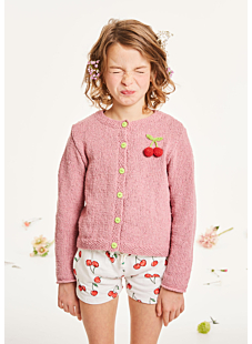 Eco-friendly round-neck cardigan