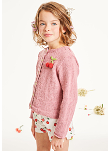 Eco-friendly round-neck cardigan