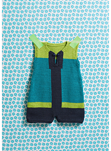 Colour block playsuit