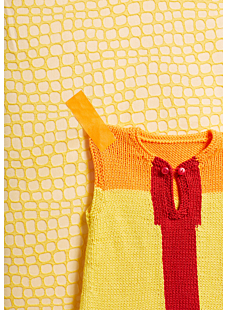 Sleeveless colour block dress