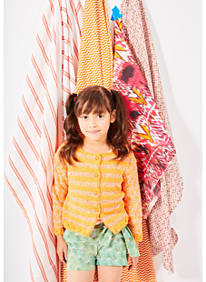 Round-neck Jacquard cardigan