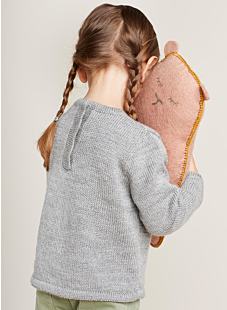 Butterfly motif sweater