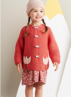 Garter stitch cardigan