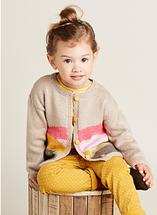 Intarsia cardigan