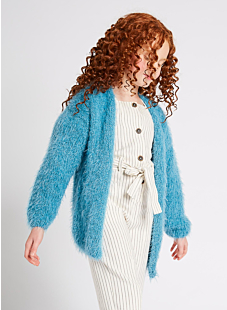 Long fluffy cardigan