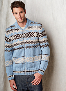 Zipped fairisle jacket